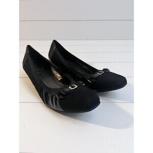 Mark Lemp Classics by Walking Cradles Womens' Black Ballet Flats Shoes size 9.5M